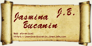 Jasmina Bučanin vizit kartica